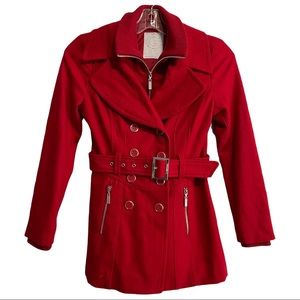 NWOT G by Guess Red Coat Size Small